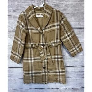 Vintage Old Navy ‘94 Girls Wool Blend Plaid Lined Jacket 5T